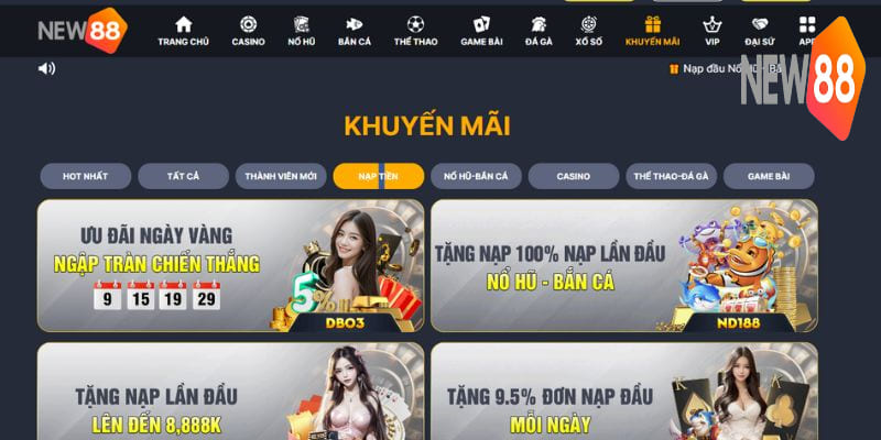 Chương trình phát thưởng 100 tỷ lì xì mỗi ngày tại New88