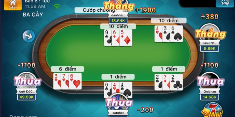 Luật đánh bài ba lá khá đơn giản nhưng thú vị